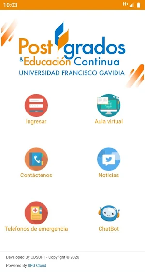 Postgrados UFG Screenshot 0