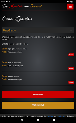 De Wijnclub van Beersel Screenshot 2