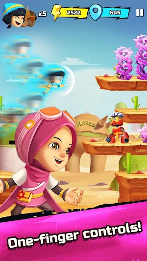 BoBoiBoy Galaxy Run: Fight Aliens to Defend Earth! Screenshot 1