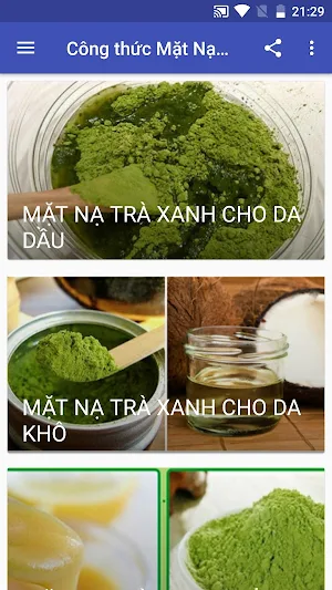 Công thức Mặt Nạ Dưỡng Da Screenshot 0