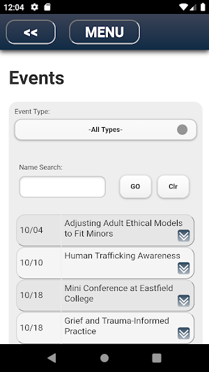 TCA Mobile App Screenshot 2