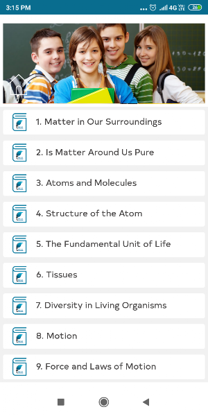NCERT Solutions Class 9 Science in English Offline Screenshot 1
