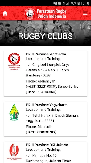 Rugby Indonesia Screenshot 3
