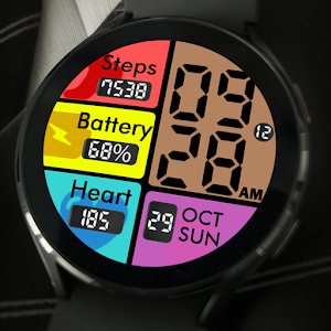 Key051 Colourful Watch Face Screenshot 3