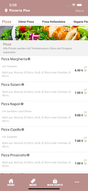Pizzeria Pisa Waltrop Screenshot 2