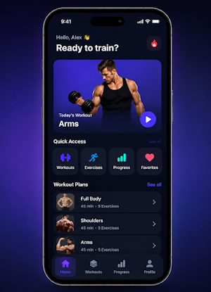 Workout Pro for home & gym Screenshot 0