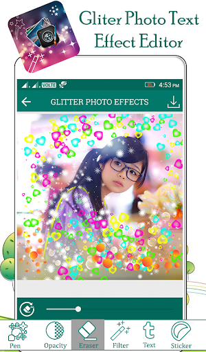 Glitter Photo Text Effect Screenshot 0