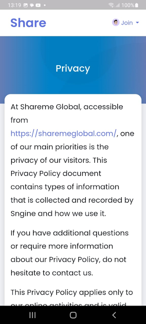 Share Me Global Screenshot 3