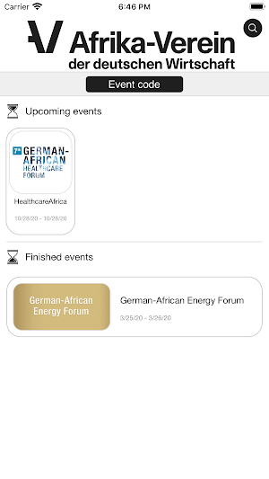 Afrika-Verein Events Screenshot 1
