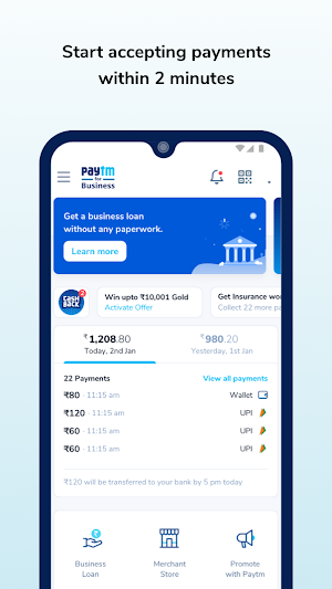 Paytm for Business: Accept Payments for Merchants Screenshot 0