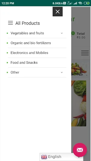 Thanjavur Bazaar - Online Shopping Cart Screenshot 1