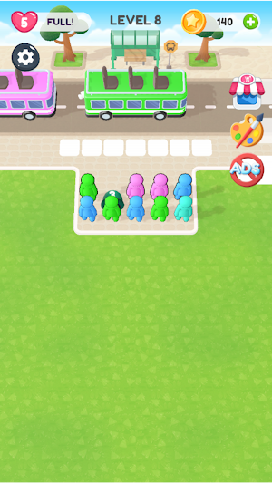 Bus Traffic Sorting Puzzle Screenshot 0