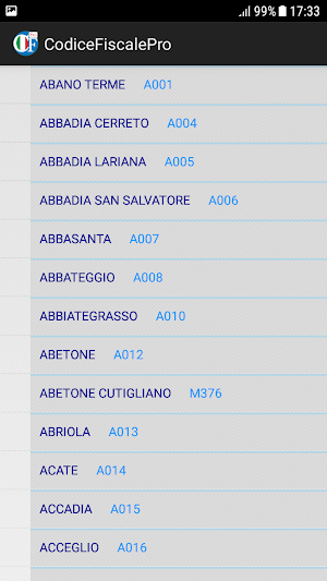 Generatore di codice fiscale Screenshot 3