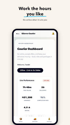 QServe Courier: Drive and Earn Screenshot 3