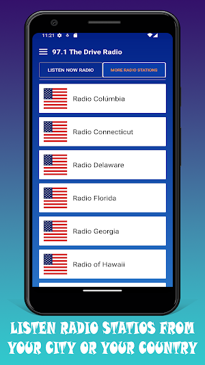 97.1 The Drive Radio App USA Screenshot 2