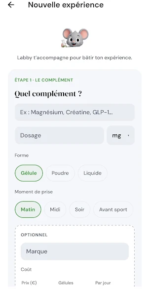 MyLabby : Suivi compléments Screenshot 1