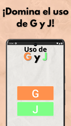 Uso de G y J: Ortografía Screenshot 0