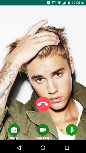 Justin Bieber Fake Chat & Video Call Screenshot 3