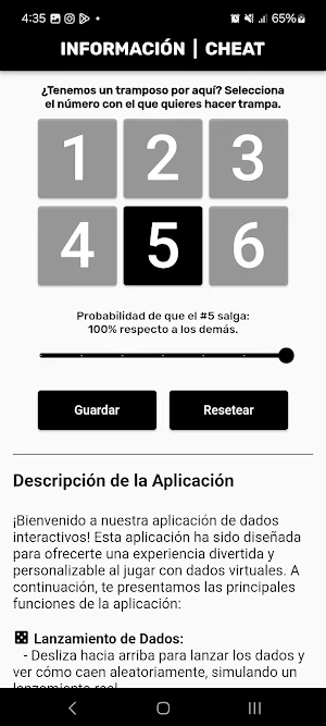 Dados Tramposos Screenshot 1