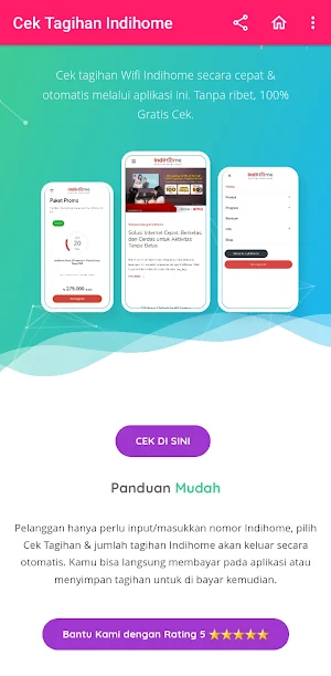 Cek Tagihan Indihome Wifi Screenshot 2