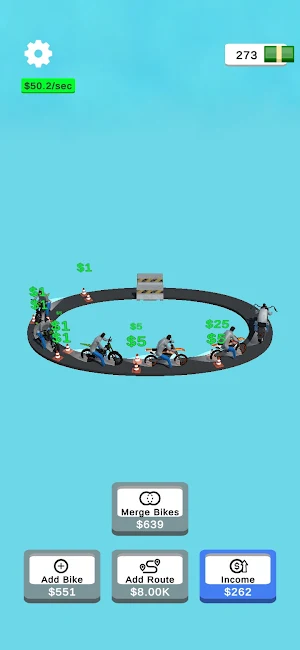 Idle Bike Leveling Screenshot 0