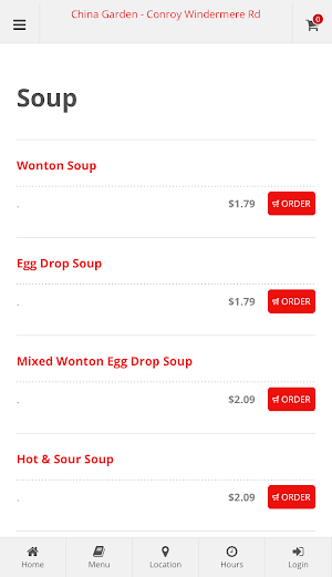 China Garden Orlando Ordering Screenshot 2