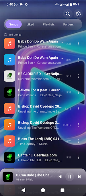 Smart Music Player Screenshot 1