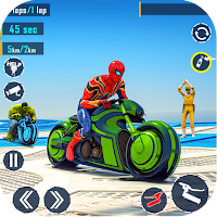 Superhero Tricky Bike Race