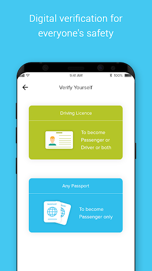 Tangoride - A smart realtime carpool app Screenshot 0