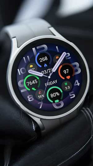 ZKinWatch Fantasy Purple Clock Screenshot 1