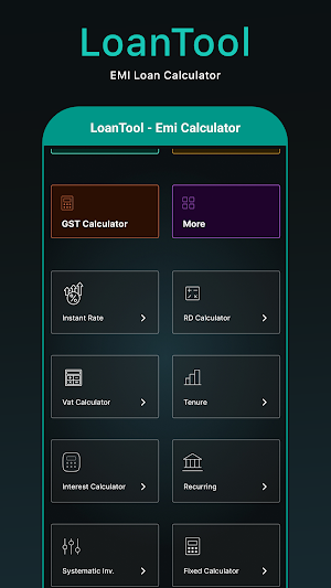 LoanTool - EMI Loan Calculator Screenshot 3