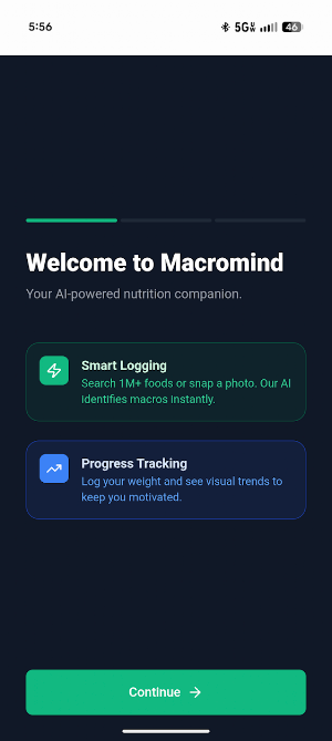 Macromind-AI Macro Tracker Screenshot 1