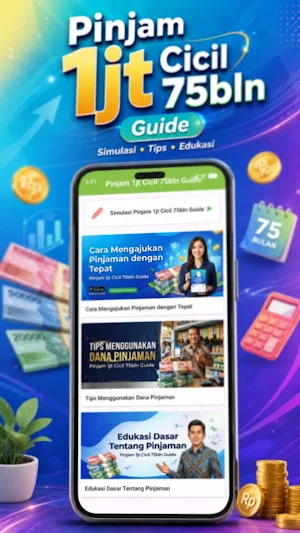 Pinjam 1jt Cicil 75bln Guide Screenshot 0