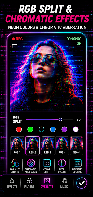 Glitch Video Editor: VHS FX Screenshot 2