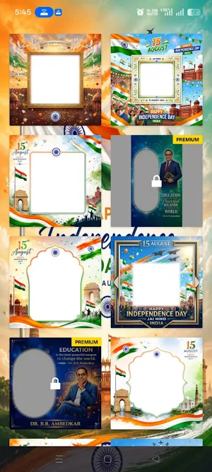 15 August Photo Frame Editor Screenshot 2