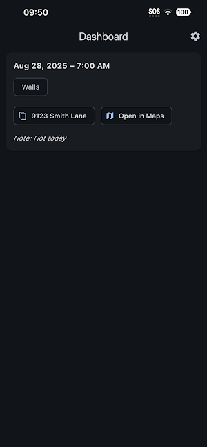Stockness Scheduling Screenshot 2