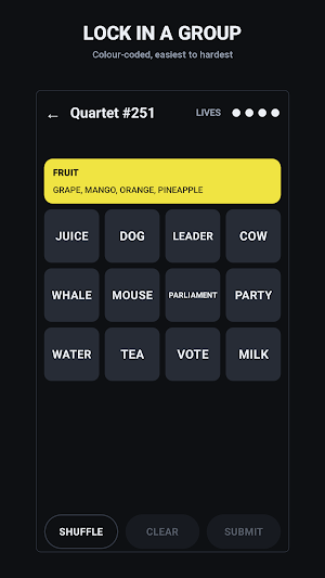 Quartet: Word Groups Screenshot 2