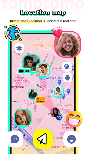 tomotomo-map of zenly Screenshot 3