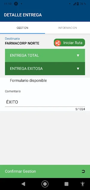 Gestion Ultima Milla Screenshot 2