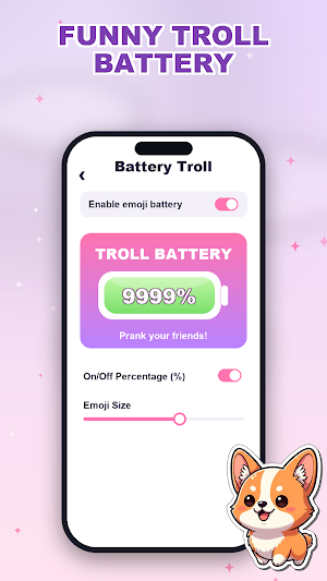 Emoji Battery: Cute Icons Screenshot 1