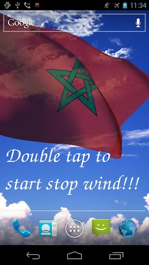 Morocco Flag Live Wallpaper Screenshot 0