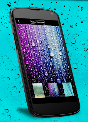 Raindrop Screen Lock Wallpaper Screenshot 2