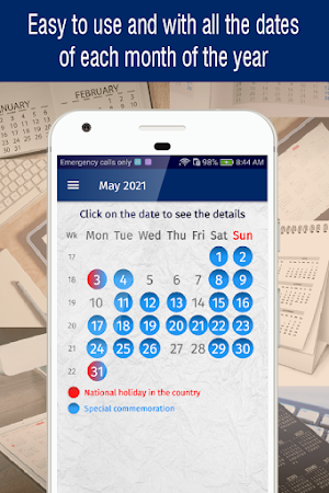 uk calendar 2021, bank holiday Screenshot 1