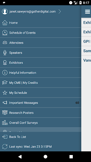 NCAFP CME Events App Screenshot 1