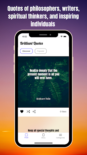 Brilliant Quotes PRO Screenshot 0