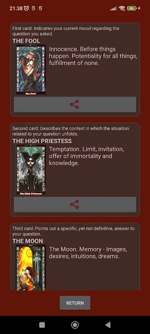 Vampire Tarot Screenshot 3