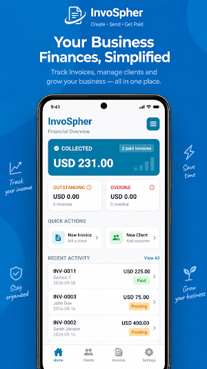 InvoSpher - Invoice Maker Screenshot 1
