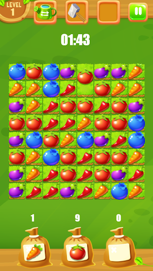 Vegetables Match Puzzle Game Screenshot 2