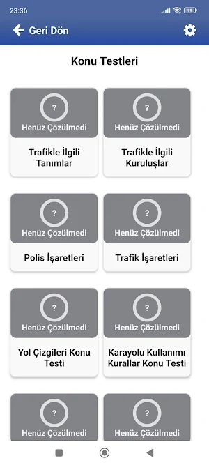 Ehliyet Sınav Soruları 2025 Screenshot 2