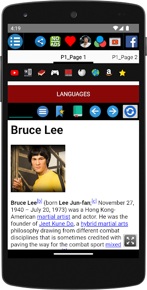 Bruce Lee - Biography Screenshot 1